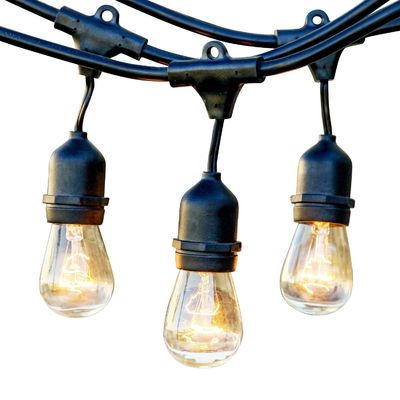 Luci all'aperto della corda della lampadina di S14 LED, luci della corda del grado commerciale LED